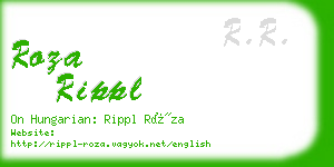 roza rippl business card